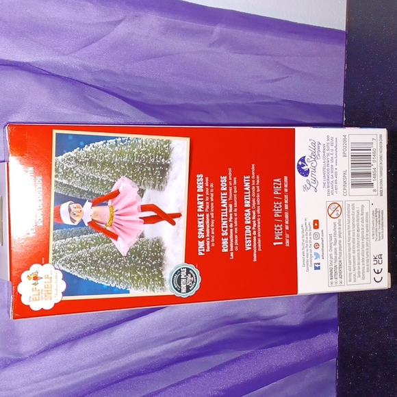 New Elf On The Shelf Claus Couture Pink Sparkle Party Dress - Picture 2 of 2